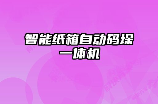 智能紙箱自動碼垛一體機(jī)