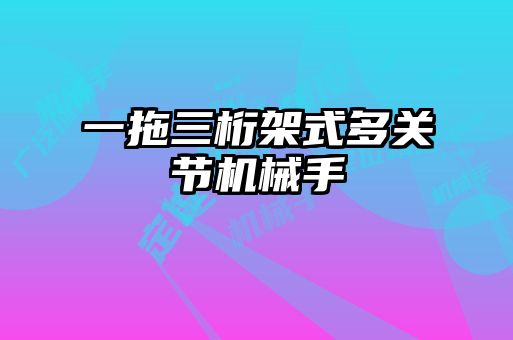 一拖三桁架式多關(guān)節(jié)機(jī)械手