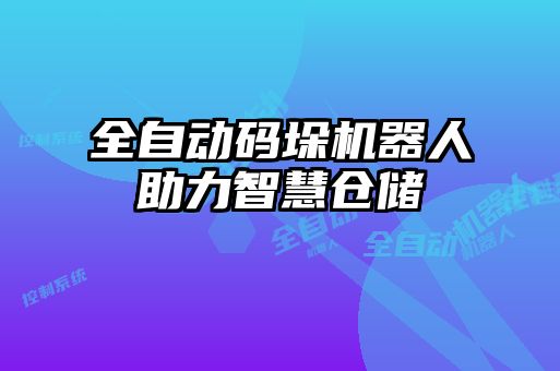 全自動(dòng)碼垛機(jī)器人助力智慧倉儲(chǔ)