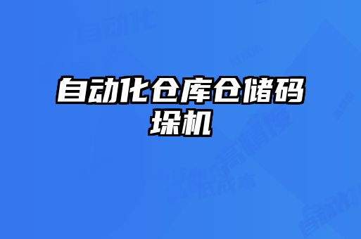 自動(dòng)化倉庫倉儲(chǔ)碼垛機(jī)