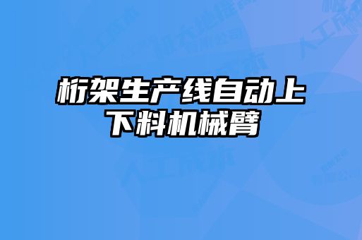 桁架生產(chǎn)線自動上下料機(jī)械臂