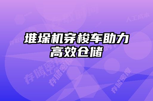堆垛機(jī)穿梭車助力高效倉儲