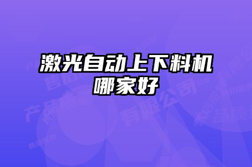 激光自動(dòng)上下料機(jī)哪家好