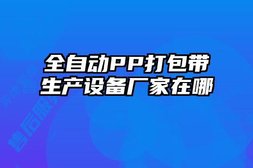 全自動(dòng)PP打包帶生產(chǎn)設(shè)備廠(chǎng)家在哪