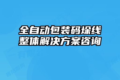 全自動(dòng)包裝碼垛線(xiàn)整體解決方案咨詢(xún)