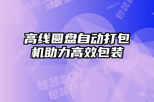 高線圓盤自動打包機(jī)助力高效包裝