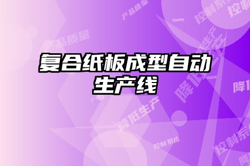 復(fù)合紙板成型自動(dòng)生產(chǎn)線