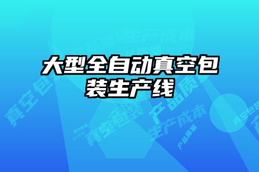 大型全自動(dòng)真空包裝生產(chǎn)線